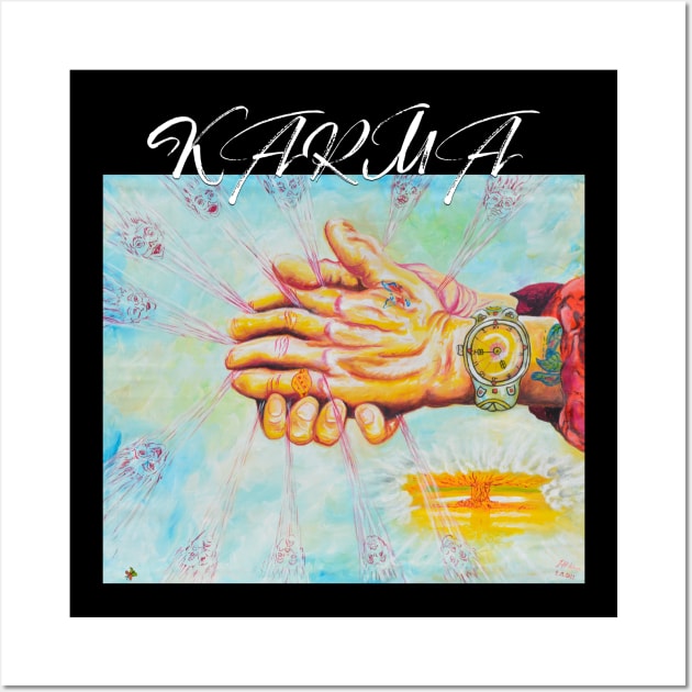 Hands of Karma 8pm Big Bang Wall Art by Whites Designs